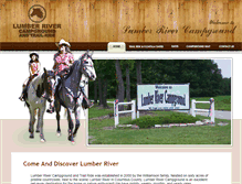 Tablet Screenshot of lumberrivercampground.com